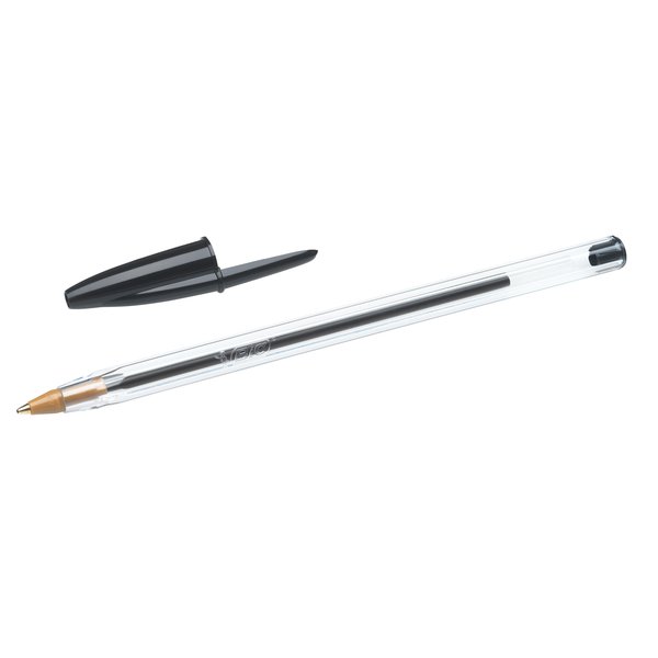 Penna a sfera Cristal® Bic - Medium Classic - nero - 1 mm - 8373639  (conf.50)