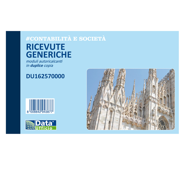 Blocco Ricevute Generiche Duplice Copia Carta Copiativa Autoricalcante