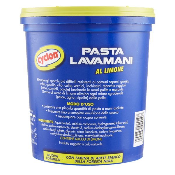 Cyclon - Pasta Lavamani al limone 1Kg – BlasiLegnamiShop