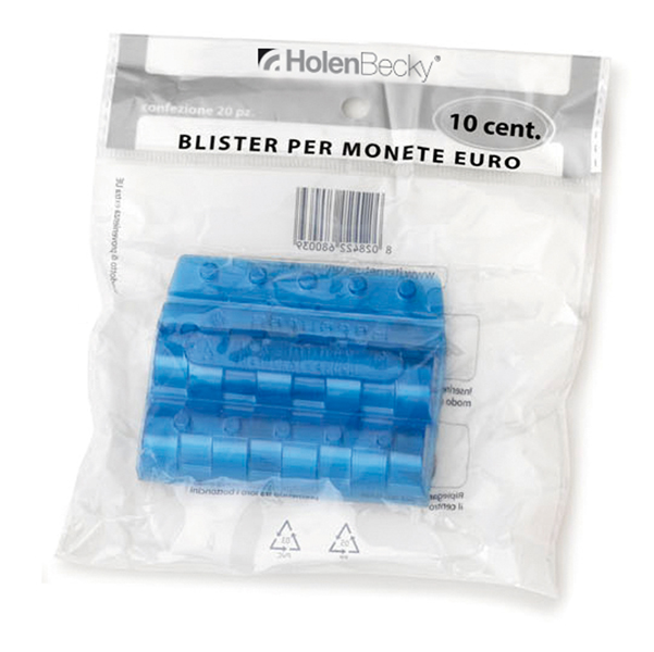 Blister in plastica per monete Holenburg - 10 cent - 40 monete - 8003/20  (conf.20)