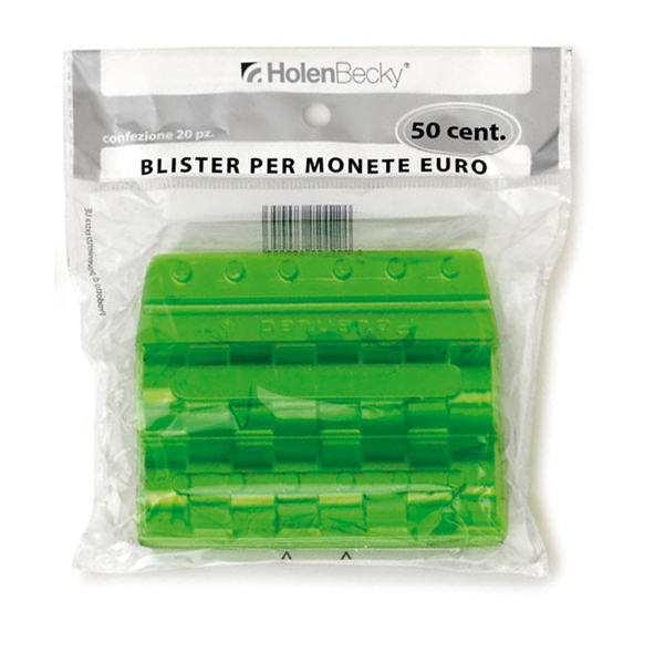 Blister in plastica per monete Holenburg - 50 cent - 40 monete - 8005/20  (conf.20)