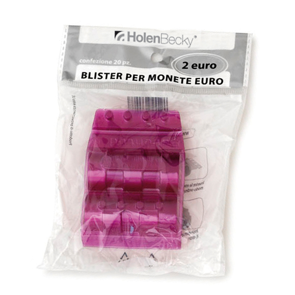 Blister in plastica per monete Holenburg - 2 euro - 25 monete